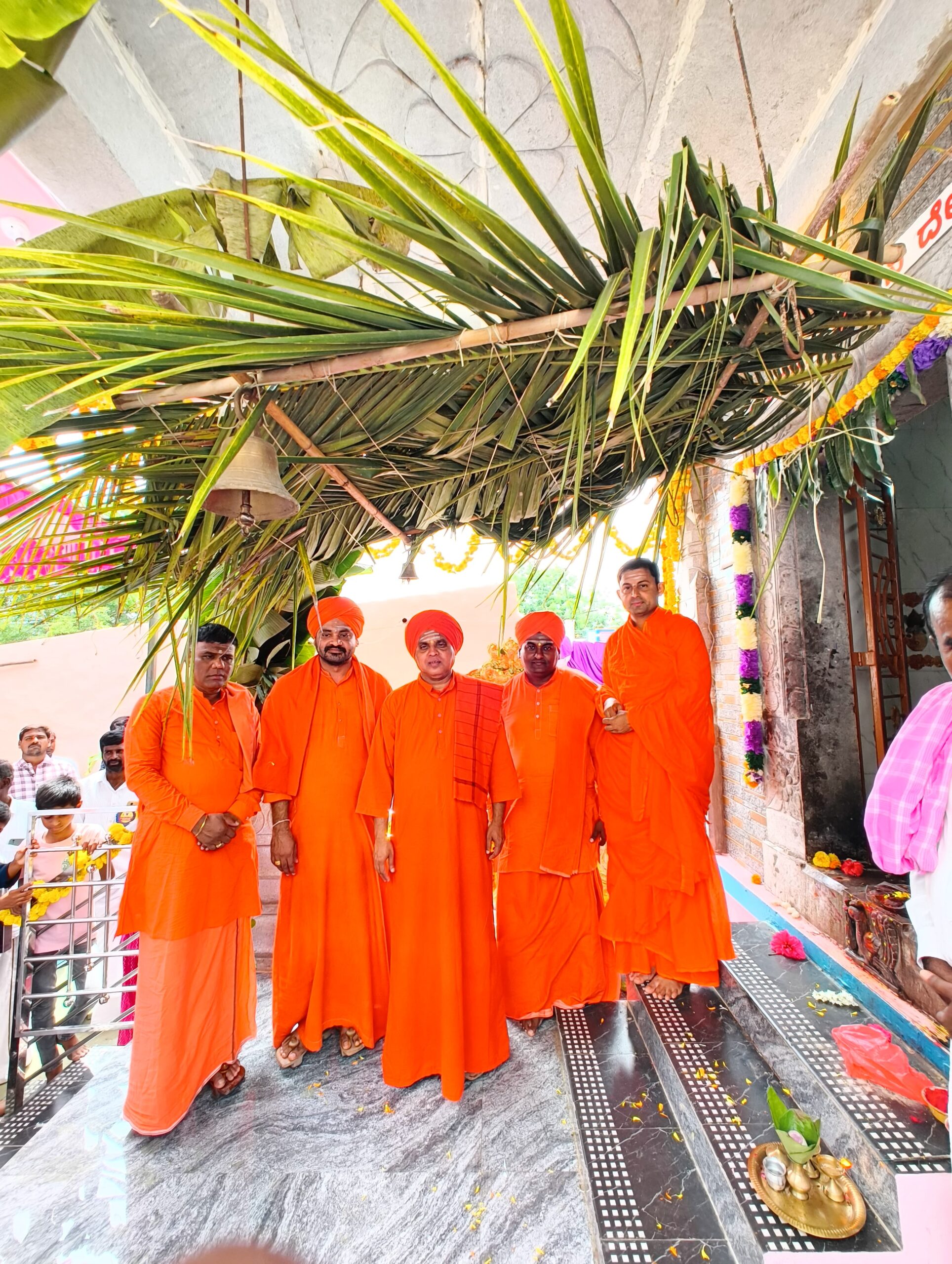 ಮಹಿಷಾಸುರಮರ್ದಿನಿ ದೇವಸ್ಥಾನದ ಕಳಸಾರೋಹಣ.