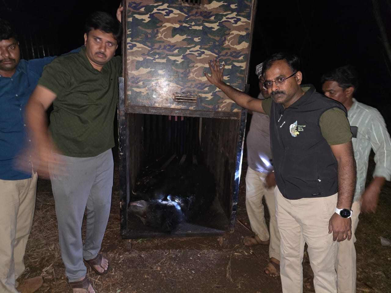 ಮೂರು ಕರಡಿಗಳ ಯಶಸ್ವಿ ಸೆರೆ
