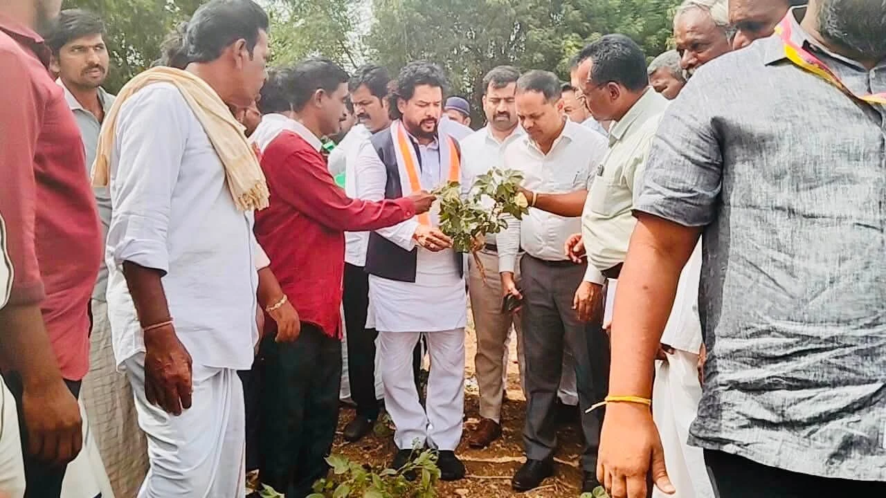 ಸಿಂಧಿಗೇರಿಯಲ್ಲಿ ಬೆಳೆ ಹಾನಿ ಪರಿವೀಕ್ಷಣೆ: ರೈತರ ಕೃಷಿ ಸಂಕಷ್ಟಗಳಿಗೆ ಸ್ಪಂದಿಸುವ ಭರವಸೆ ನೀಡಿದ ಸಚಿವ ಬಿ.ನಾಗೇಂದ್ರ