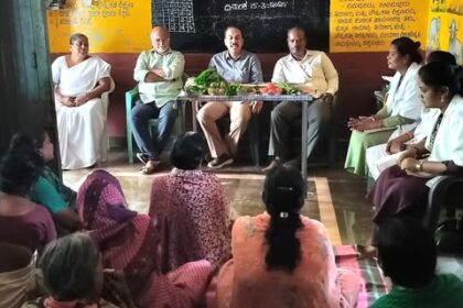 ಗ್ರಾಮ ಆರೋಗ್ಯ ಪೌಷ್ಠಿಕ ದಿನದಲ್ಲಿ ತಾಲ್ಲೂಕು ಆರೋಗ್ಯಾಧಿಕಾರಿ ಡಾ.ಬಿ.ವಿ.ಗಿರೀಶ್ ಅಪೌಷ್ಠಿಕತೆಯಿಂದ ಶಿಶು ಮರಣ, ತಾಯಿ ಮರಣ ಆಗಬಾರದು